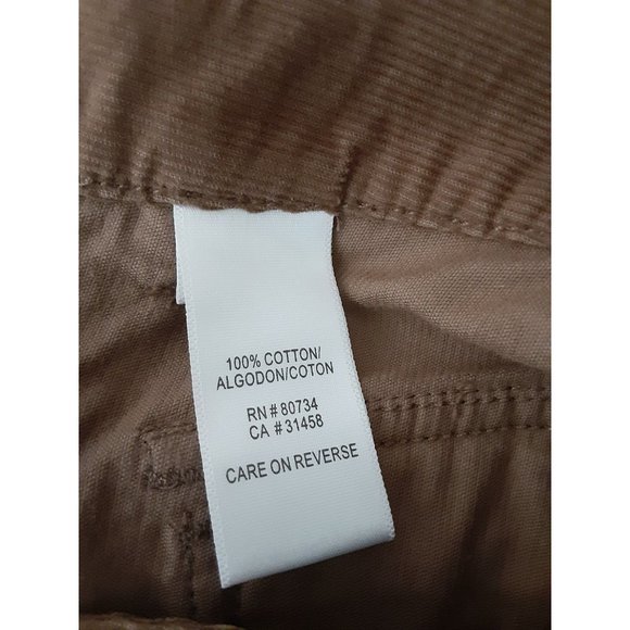BCBG MaxAzria Womens Brown Slim Leg Corduroy Pants Snap Pocket Lightweight 4 - Picture 8 of 10